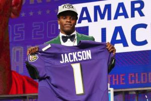 Lamar Jackson at 2018 NFL Draft